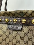 Gucci GG Monogram Studded Tote Bag