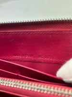 Dior Pink Leather Zippy Wallet