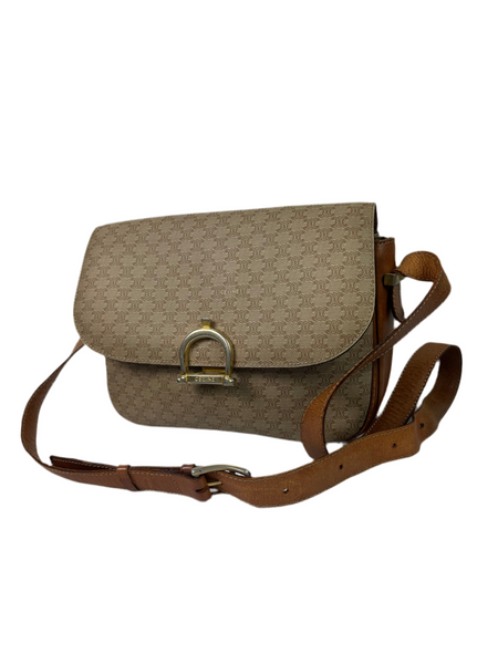 Celine Macadam Leather Crossbody Bag