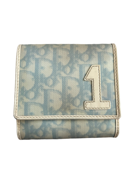 Dior Blue Trotter 1 Bifold Wallet