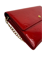Louis Vuitton Vernis Leather Wallet on Chain