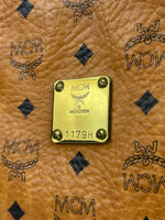 MCM Cognac Leather Clutch Bag