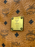 MCM Cognac Leather Clutch Bag