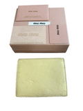 Miu Miu Lemon Bowtie Bifold Wallet