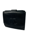 Chanel CC Caviar Leather Bifold Wallet
