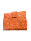 Ferragamo Orange Leather Bifold Wallet