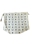 MCM White Monogram Clutch Bag