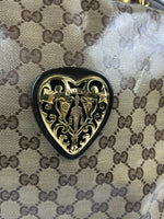 Gucci GG Crest Monogram Shoulder Bag
