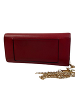 Celine Red Leather Wallet on Chain