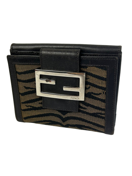 Fendi FF Zebra Bifold Wallet