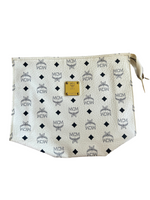 MCM White Monogram Clutch Bag