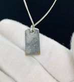 Dior Encrusted Dog Tag Necklace