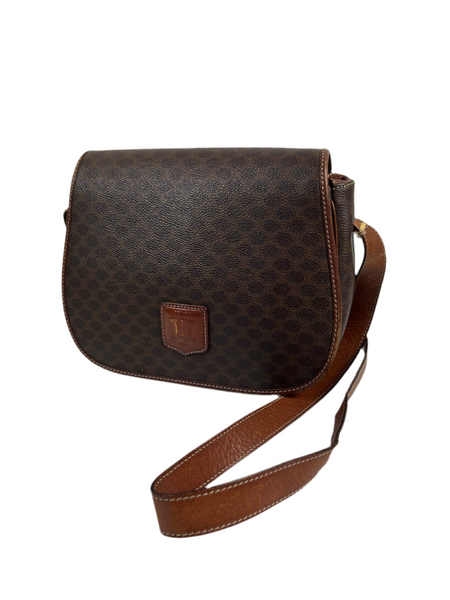 Celine Macadam Leather Crossbody Bag