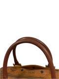 MCM Cognac Leather Shoulder Bag