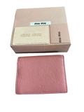 Miu Miu Encrusted Leather Bifold Wallet