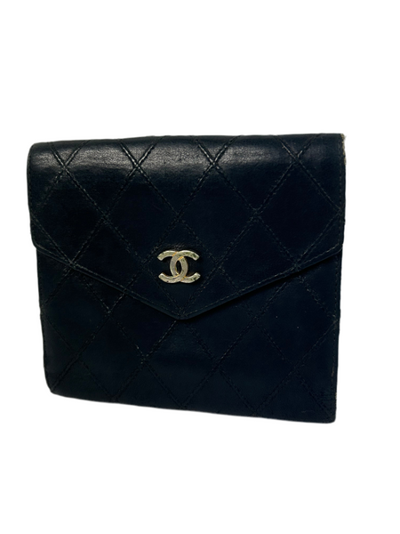 Chanel CC Quilted Leather Bifold Wallet