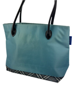 Burberry Blue Nova Check Tote Bag
