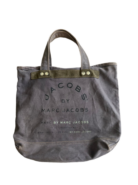 Marc Jacobs Multi Logo Lilac Canvas Tote Bag