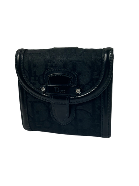 Dior Black Trotter Bifold Wallet
