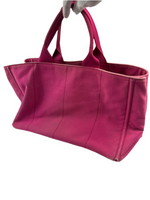Prada Canapa Fuxia Canvas Tote Bag