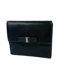 Ferragamo Black Leather Bifold Wallet