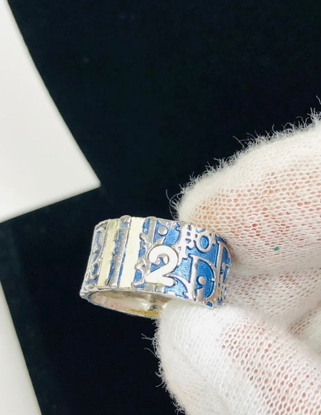 Dior Blue trotter ring size 6