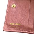 Miu Miu Encrusted Leather Bifold Wallet