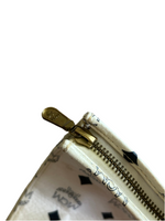 MCM White Monogram Clutch Bag