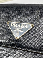 Prada Tessuto Nero Leather bifold wallet