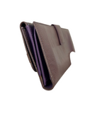 Ferragamo Purple Leather Long Wallet