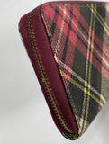 Vivienne Westwood Tartan Orb Zippy Wallet