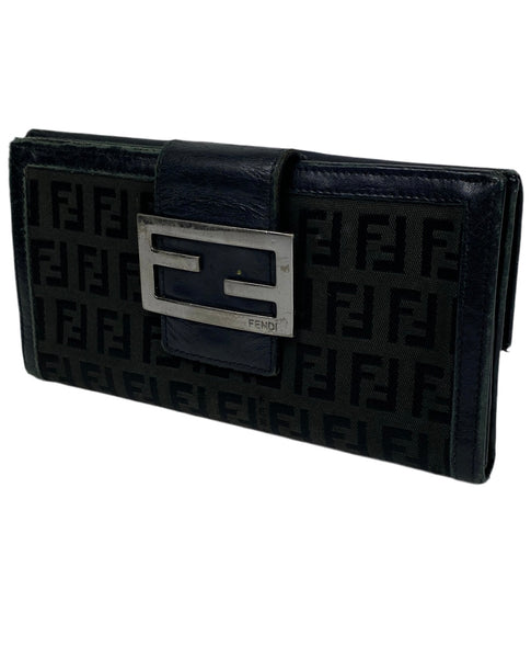 Fendi FF Zucca Monogram long wallet