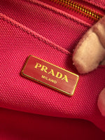 Prada Pink Canapa Hand Bag