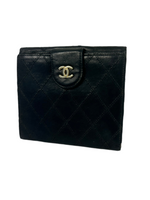 Chanel CC Quilted Leather Bifold Wallet
