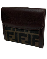 Fendi Zucca Monogram Leather Bifold Wallet