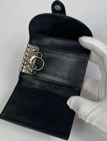 Dior Black Trotter Leather Key Holder