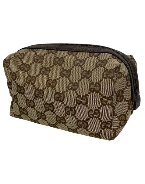 Gucci GG Canvas Monogram Cosmetic Bag