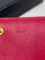 Prada Saffiano metal leather long wallet