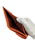 Ferragamo Orange Leather Bifold Wallet