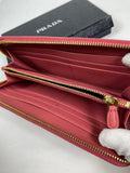 Prada Saffiano Chic Leather zippy wallet