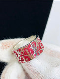 Dior Red Trotter Ring size 5