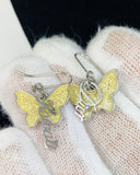 Dior Butterfly Logo Earrings