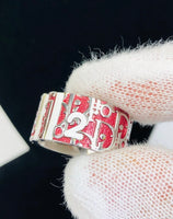 Dior Red Trotter Ring size 5