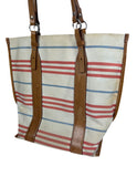 Burberry Check Canvas Tote Bag