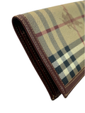 Burberry Nova Check Leather Long Wallet
