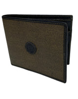 Fendi FF Olive Leather Bifold Wallet