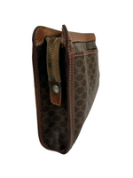 Celine Macadam Leather Clutch Bag