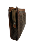 Celine Macadam Leather Clutch Bag