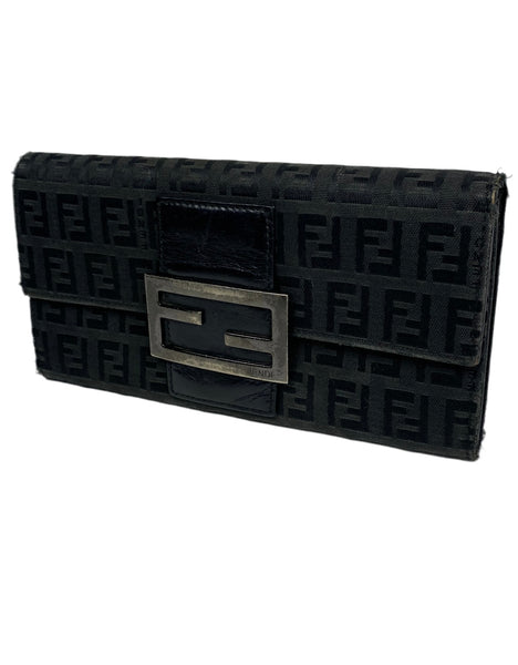 Fendi FF Zucca Monogram long wallet