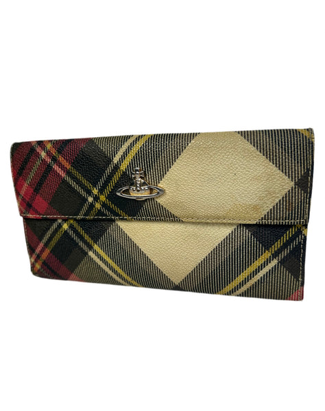 Vivienne Westwood Tartan Orb Long Wallet